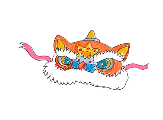 Masque lion chinois - Mercredi 15 janvier 14h30 ou 17h30 et samedi 18 janvier 14h ou 15h