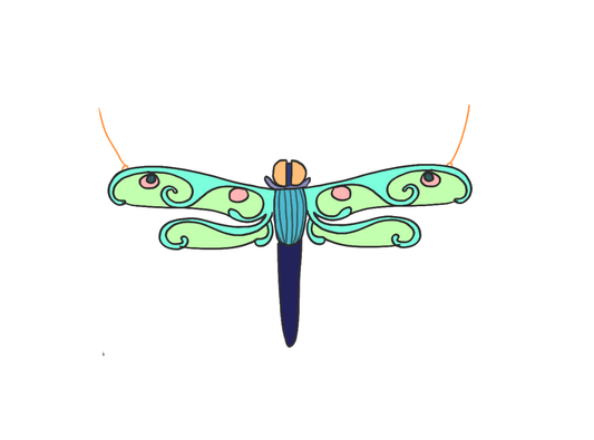 Collier Art Nouveau libellule - 4 ans et plus - Lundi 6 juillet 17h